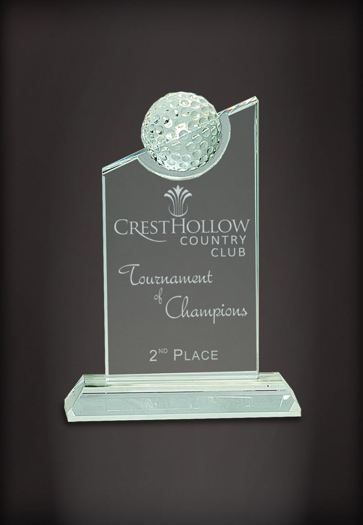 Clear Crystal Peak with Inset Crystal Golf Ball