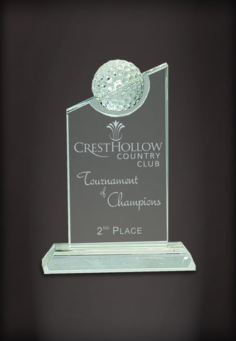 Clear Crystal Peak with Inset Crystal Golf Ball