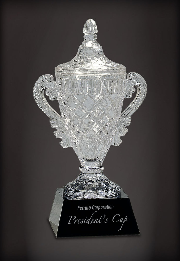 Crystal Trophy on Black Base