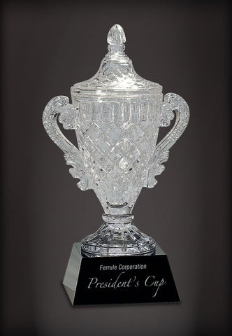 Crystal Trophy on Black Base