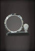 Faceted Crystal Circle with Golf Ball