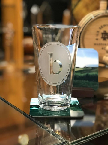 Custom Etched Pint Glasses - Set of 4